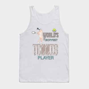 World's Okayest Tennis player in women Tank Top